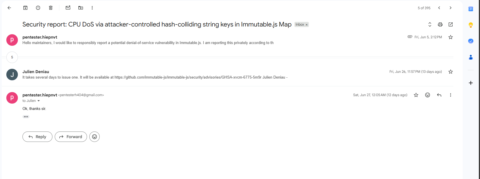 Security report timeline for CVE-2026-59880